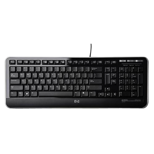 Toetsenbord HP QWERTY USB zwart