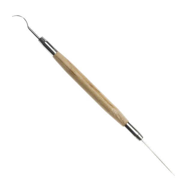 Aiguille à modeler avec spatule Conda env. 20cm avec prise en bois