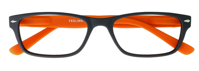 Lunettes de lecture I Need You +1.00 dpt Feeling marron-orange