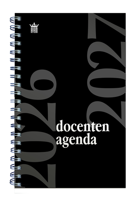 Schoolagenda 2024-2025 Ryam docenten 7dagen/2pagina''s spiraal zwart