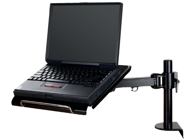 Bras ordinateur portable Neomounts D100 avec pince noir