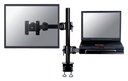 Bras ordinateur portable Neomounts D960 10-27" pince noir