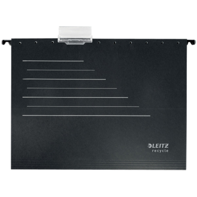 Dossier suspendu Leitz Aplha Recycle A4 vertical fond-V noir
