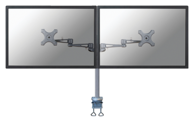 Support écran Neomounts D935D 2x 10-27" avec pince argent