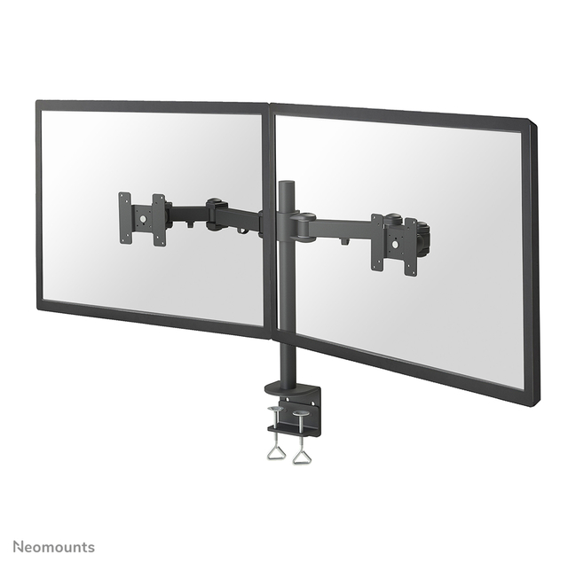 Support écran Neomounts D960D 2x 10-27" avec pince noir