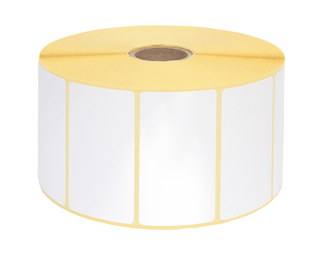 Labeletiket IEZZY Zebra 800262-125 57x32mm 25mm wit permanent 2100st