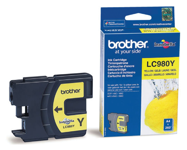 Cartouche d’encre Brother LC-980Y jaune