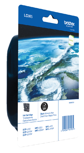 Cartouche d’encre Brother LC-985BKBP noir