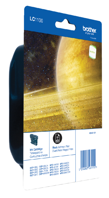 Inktcartridge Brother LC-1100BKBP zwart