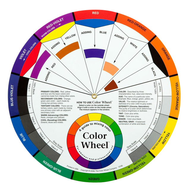 Disque nuancier The Color Wheel Company 13cm