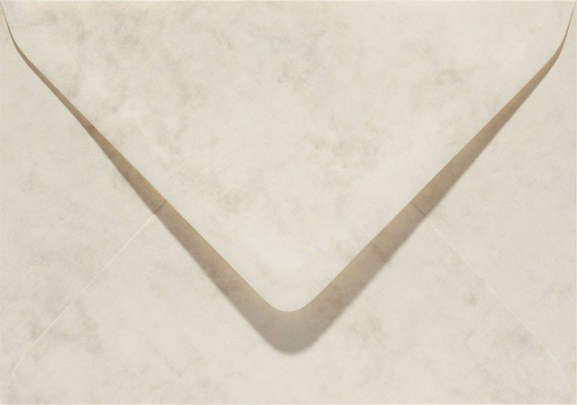 Enveloppe Papicolor EA5 156x220mm ivoire marbré paquet 6 pièces