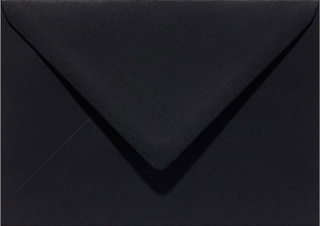 Enveloppe Papicolor EA5 156x220mm noir corbeau paquet 6 pièces