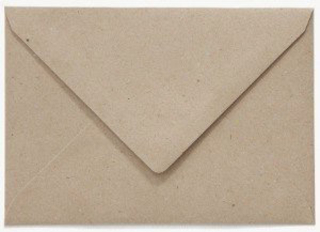 Enveloppe Papicolor EA5 156x220mm kraft recyclé gris paquet 6 pièces