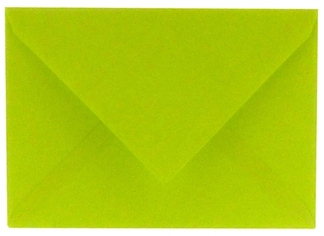 Enveloppe Papicolor EA5 156x220mm vert pomme paquet 6 pièces