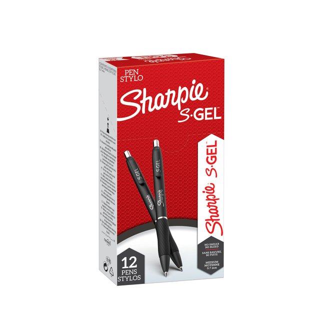 Stylo gel Sharpie S-Gel Medium noir