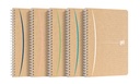 Bloc spirale Oxford Touareg A5 90 feuilles ligné assorti