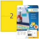 Etiquette HERMA 4496 199,6x143,5mm jaune 40 pièces