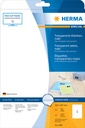 Etiquette HERMA 4585 210x297mm résiste aux intempéries transparent mat 10 pièces