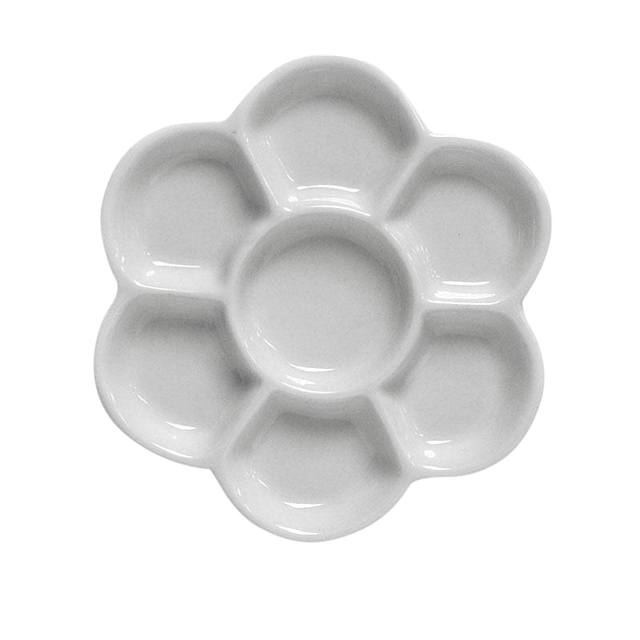 Palette palette Conda rosette shape porcelain 15cm 7 trays 2 pieces