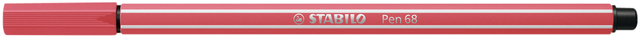 Feutre STABILO Pen 68/47 Medium rouge terracotta
