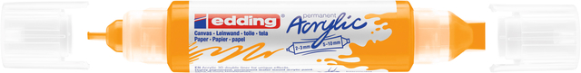 Marqueur acrylique 3D edding e-5400 double pointe jaune soleil