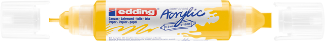 Marqueur acrylique 3D edding e-5400 double pointe jaune trafic