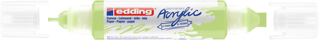 Acrylmarker edding e-5400 3D double liner pastel groen