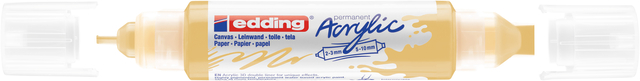 Acrylmarker edding e-5400 3D double liner pastel geel