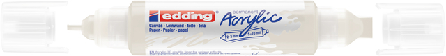 Marqueur acrylique 3D edding e-5400 double pointe blanc trafic