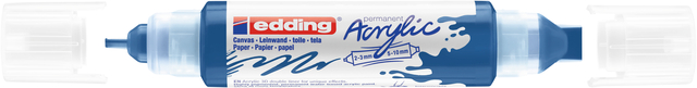Marqueur acrylique 3D edding e-5400 double pointe bleu gentiane