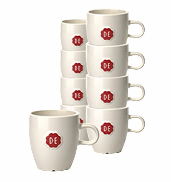 Tasse Douwe Egberts espresso 70ml blanc 12 pièces