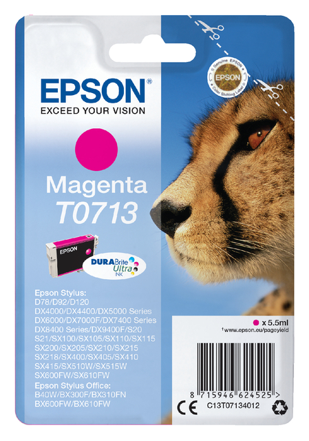 Cartouche d’encre Epson T0713 rouge