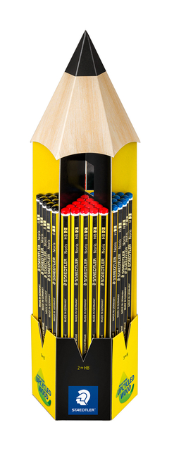 Potlood Staedtler Noris display 90 stuks assorti