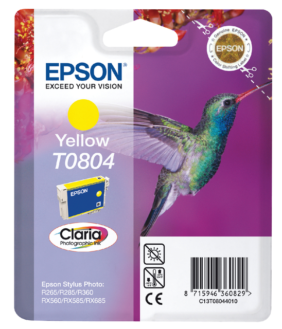 Cartouche d’encre Epson T0804 jaune