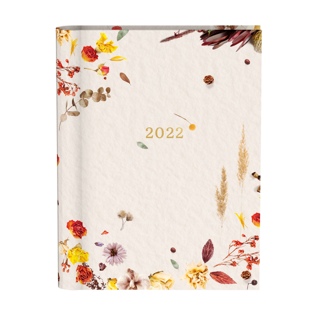 Agenda 2022 Flowers crème