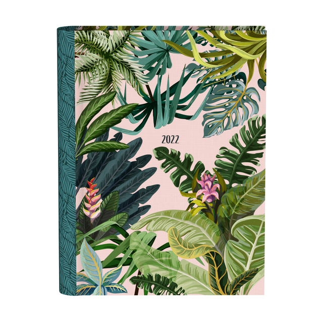 Agenda 2022 pink leaves