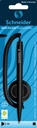 Stylo bille de comptoir Schneider Klick-fix Medium noir blister 1 pièce