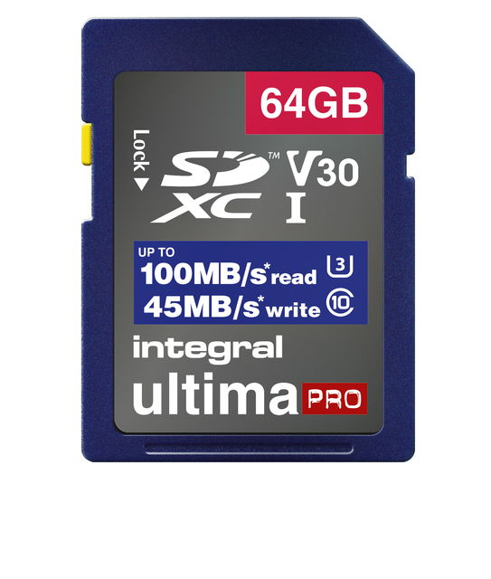 Carte mémoire Integral SDHC-XC 64Go