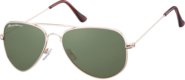 Lunettes de soleil Montana 594E métal doré