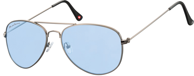 Lunettes de soleil Montana FS86 métal bleu