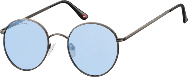 Lunettes de soleil Montana FS85 métal bleu