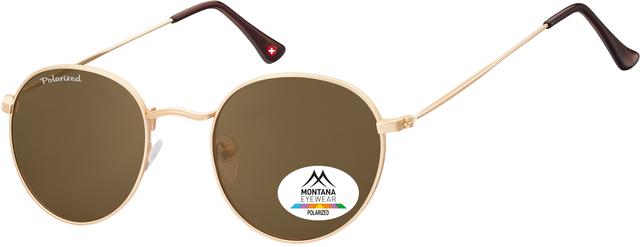 Zonnebril Montana MD92D-XL metaal mat goud