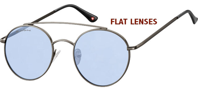 Lunettes de soleil Montana FS84 métal bleu