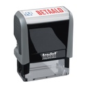 Tampon texte Trodat Printy 4912 Office 'Betaald' gris