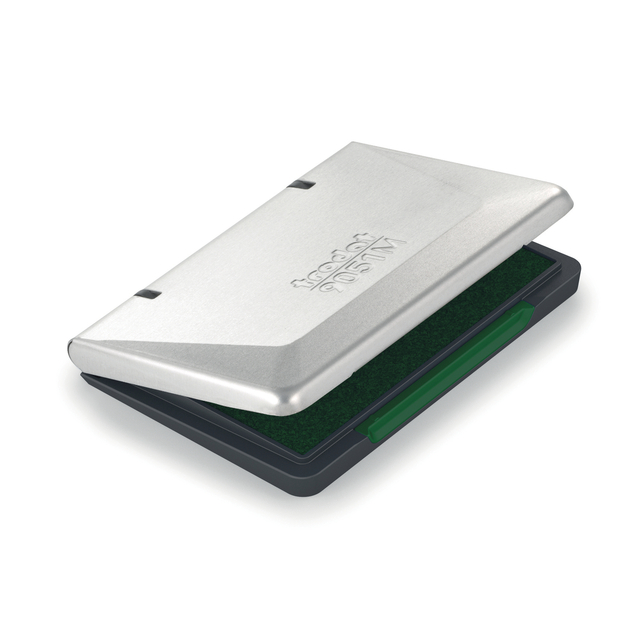 Tampon encreur Trodat 9071M métal 90x50mm vert