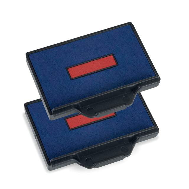 Cassette d'encrage Trodat Professional 6/56/2 2 pièces bleu et rouge