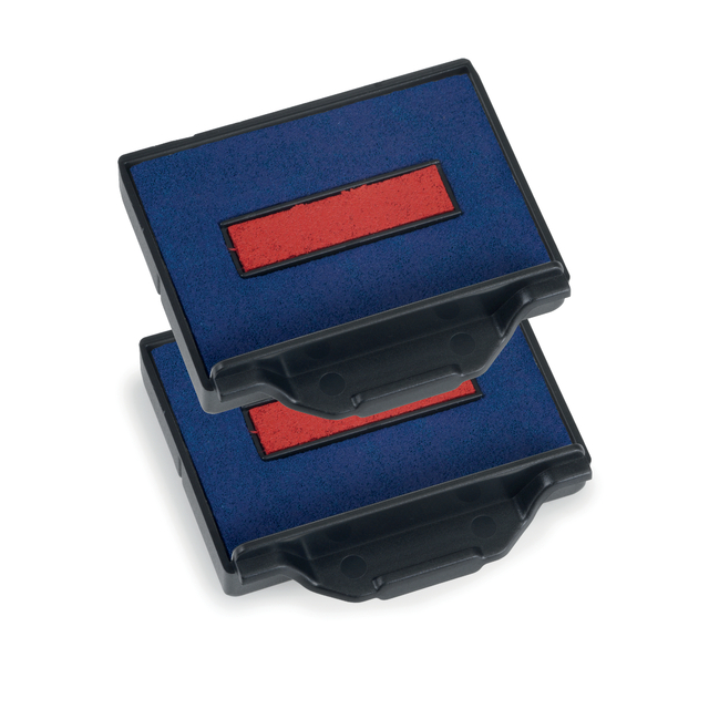 Cassette d'encrage Trodat Professional 6/50/2 2 pièces bleu et rouge