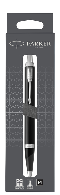Stylo bille Parker IM Matt Black CT Medium blister