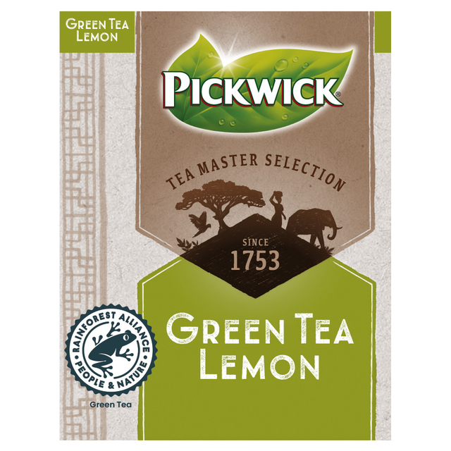Thé Pickwick Master Selection green tea lemon 25 pièces