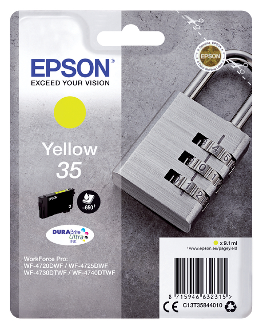 Cartouche d'encre Epson 35 T3584 jaune